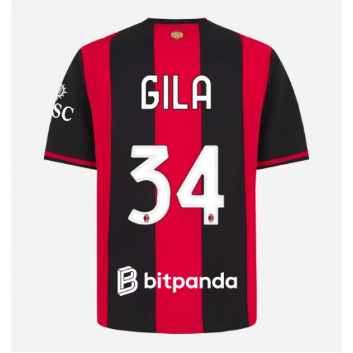 AC Milan Mario Gila #34 Hemmatröja 2026-27 Kortärmad
